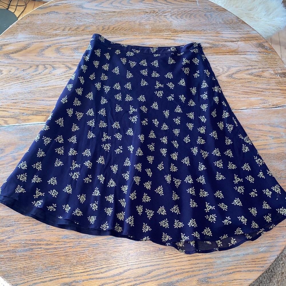 PUTUMAYO  floral lined asymmetrical skirt